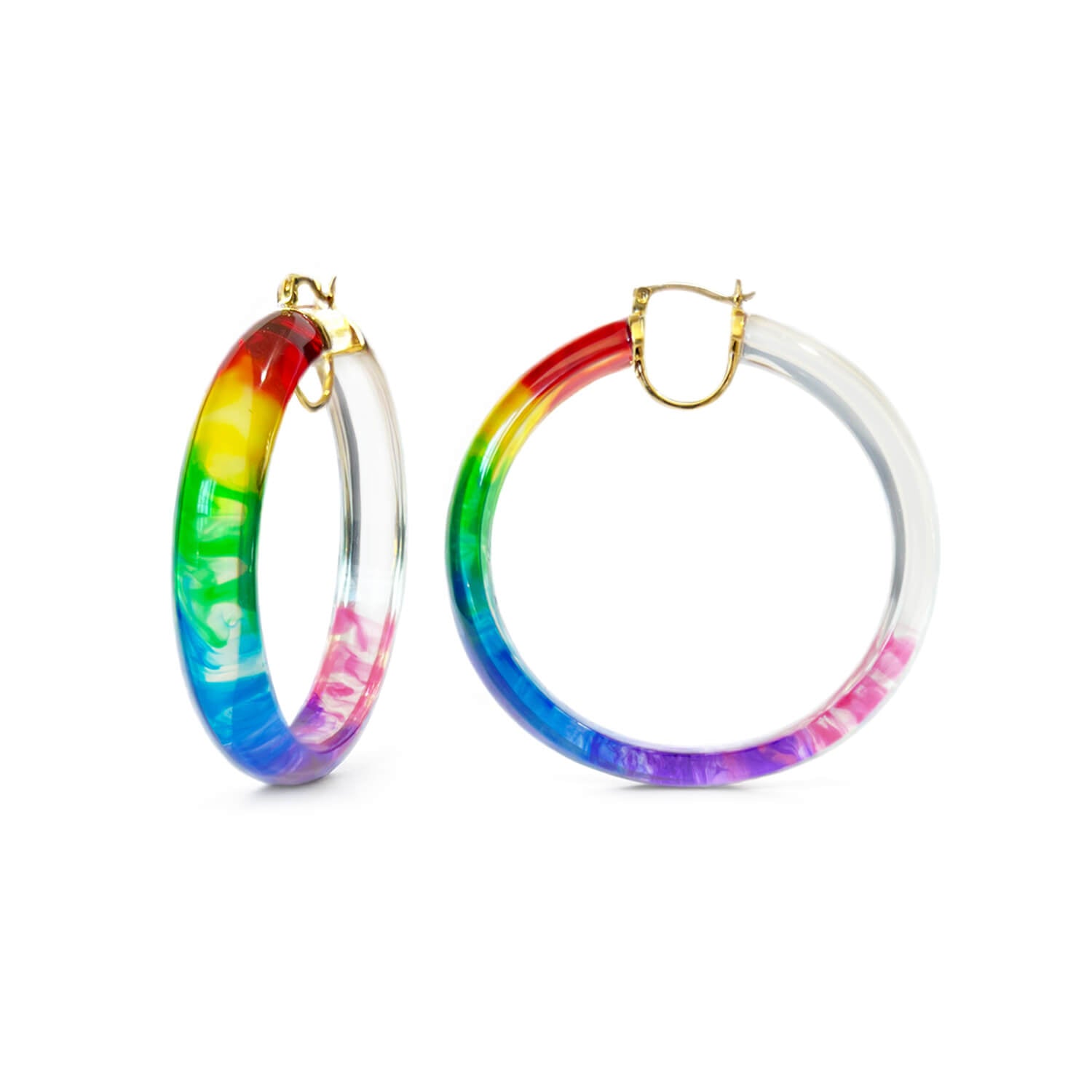 Rainbow Pride Hoop Earrings