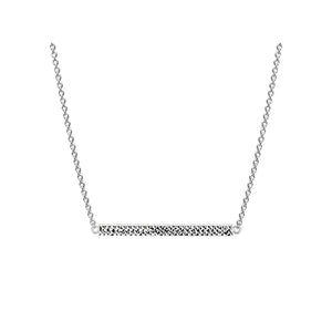 Diamond Cut Bar Necklace