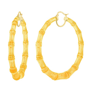 HOW TO STYLE: XL Bamboo Hoop Earrings