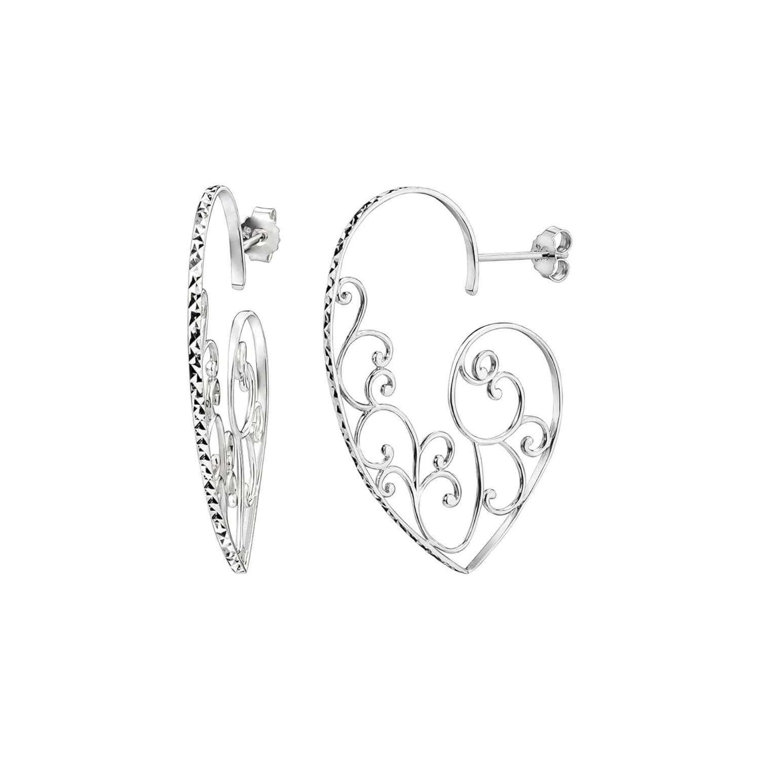 Filigree Heart Earrings