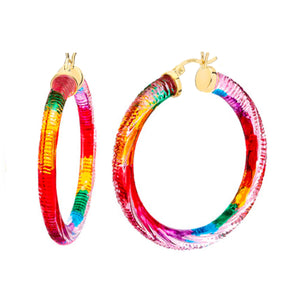 Rainbow Pride Hoop Earrings