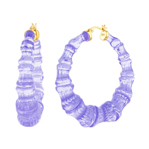 Periwinkle Purple Bamboo Hoop