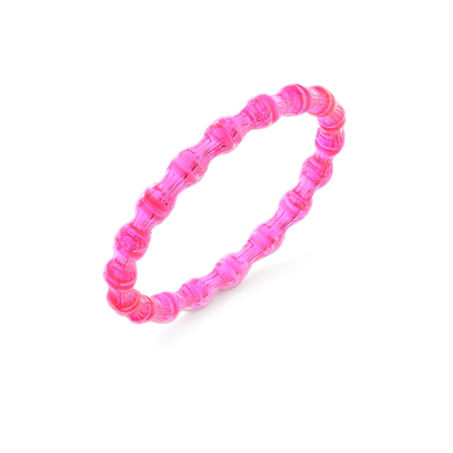 pink bamboo slip on bangle