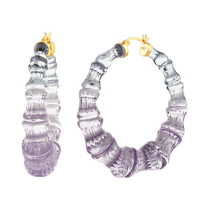 ombre bamboo hoops