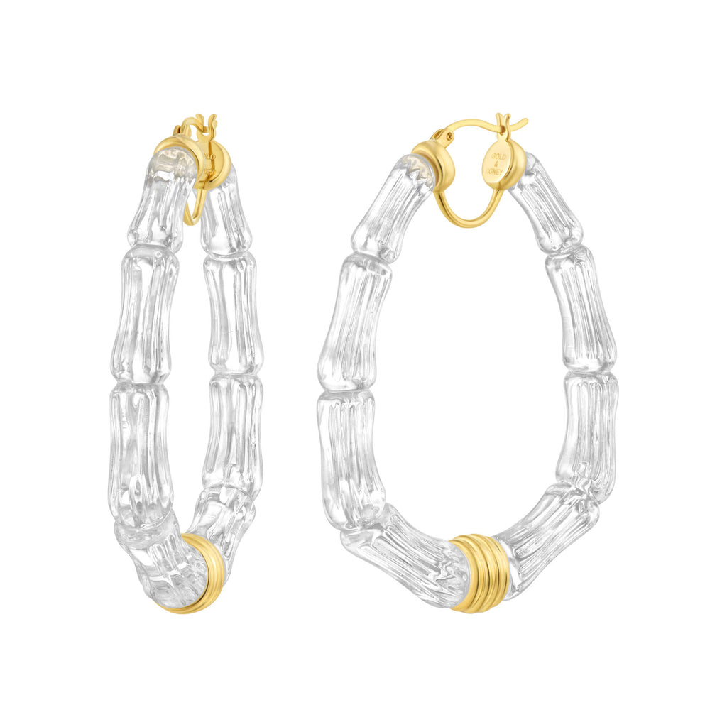 Chloe Bamboo Hoops